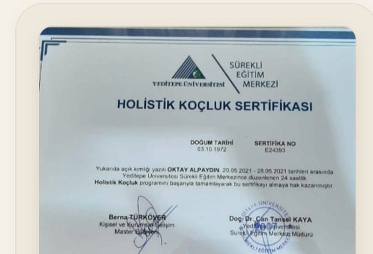 Yaşam Koçluğu sertifikası