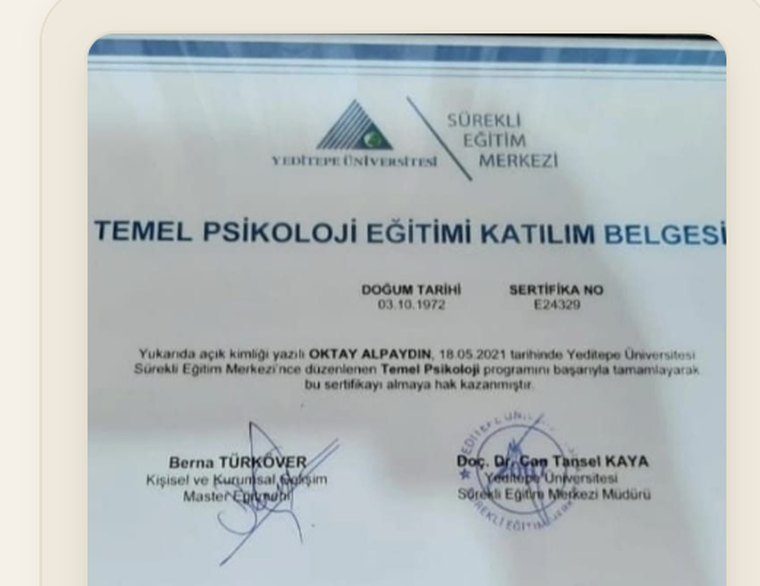 Reiki Master Teacher sertifikası